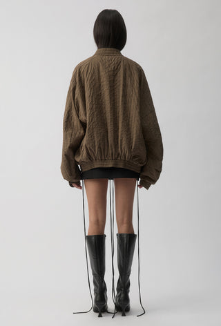 ORCHID BOMBER JACKET - KHAKI