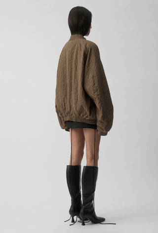 ORCHID BOMBER JACKET - KHAKI