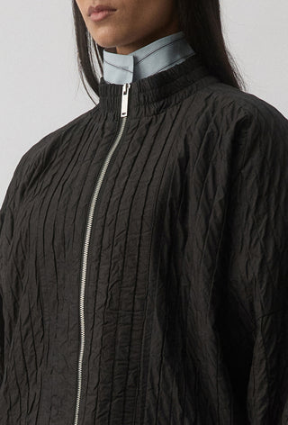 ORCHID BOMBER JACKET - Black