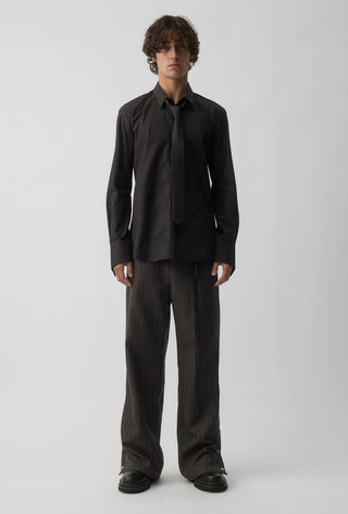 Proto Shirt with tie - Black