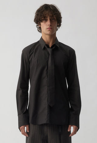 Proto Shirt with tie - Black