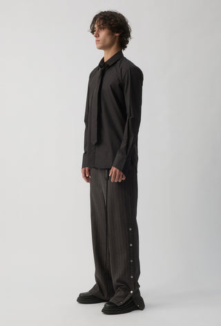 Proto Shirt with tie - Black