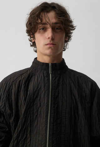ORCHID BOMBER JACKET - Black