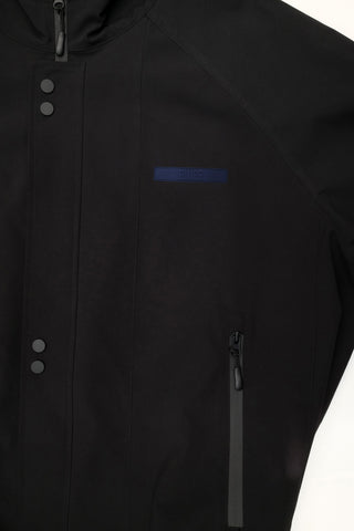 CARLTON BLUES - SHORT WINDBREAKER JACKET - BLACK