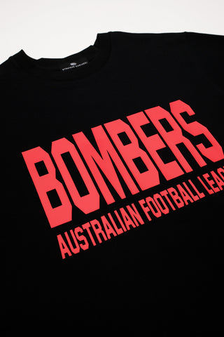 CLUB T-SHIRT - ESSENDON BOMBERS - BLACK