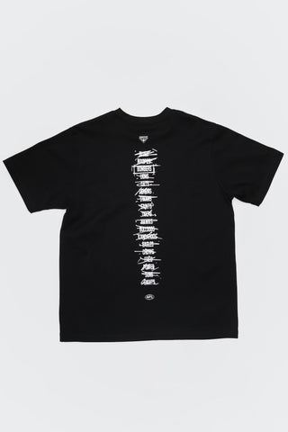 HIT LIST T-SHIRT - ESSENDON BOMBERS - BLACK