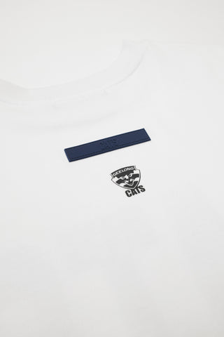 CLUB T-SHIRT - GEELONG CATS - WHITE