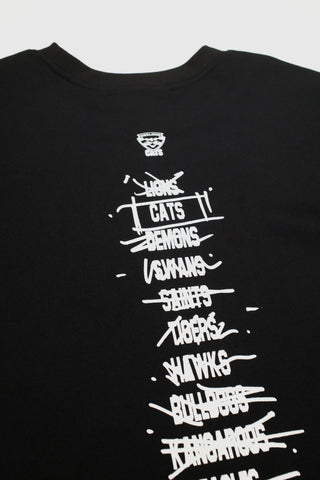 HIT LIST T-SHIRT - GEELONG CATS - BLACK