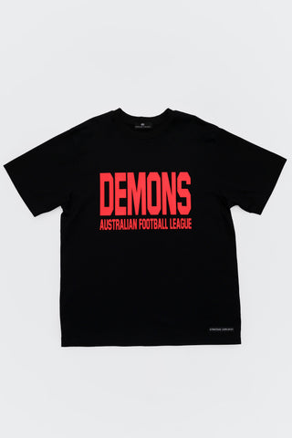 CLUB T-SHIRT - MELBOURNE DEMONS - BLACK