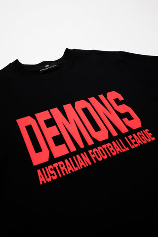CLUB T-SHIRT - MELBOURNE DEMONS - BLACK
