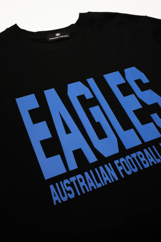 CLUB T-SHIRT - WEST COAST EAGLES - BLACK