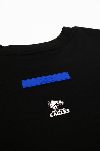 CLUB T-SHIRT - WEST COAST EAGLES - BLACK