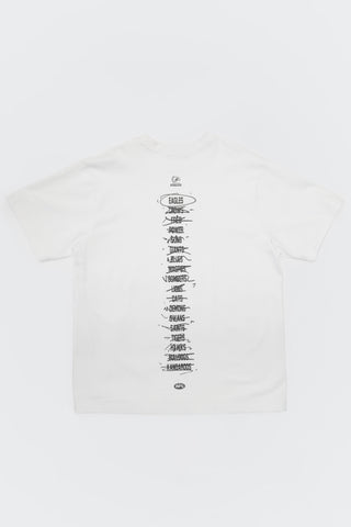 HIT LIST T-SHIRT - WEST COAST EAGLES - WHITE