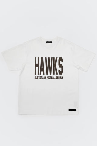 CLUB T-SHIRT - HAWTHORN HAWKS - WHITE