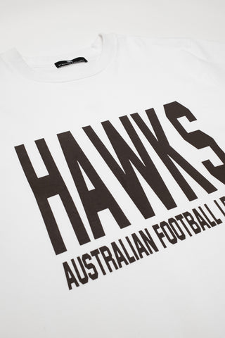 CLUB T-SHIRT - HAWTHORN HAWKS - WHITE
