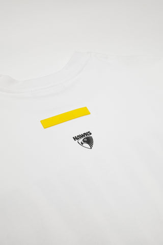CLUB T-SHIRT - HAWTHORN HAWKS - WHITE
