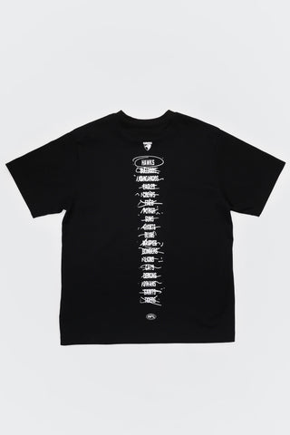 HIT LIST T-SHIRT - HAWTHORN HAWKS - BLACK