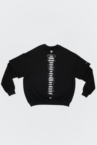 HIT LIST SWEATER - HAWTHORN HAWKS - BLACK