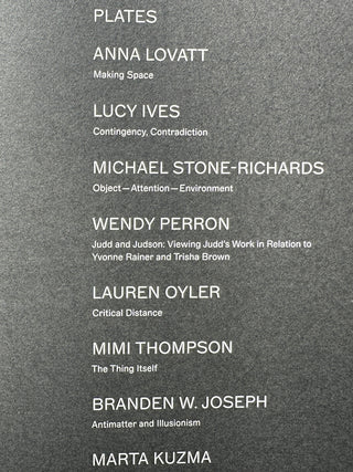 Donald Judd Artworks 1970-1994