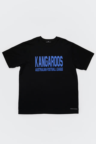 CLUB T-SHIRT - NORTH MELBOURNE KANGAROOS - BLACK
