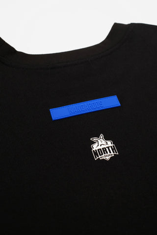 CLUB T-SHIRT - NORTH MELBOURNE KANGAROOS - BLACK