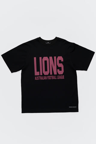 CLUB T-SHIRT - BRISBANE LIONS - BLACK