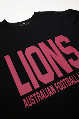CLUB T-SHIRT - BRISBANE LIONS - BLACK