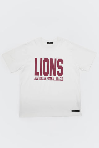 CLUB T-SHIRT - BRISBANE LIONS - WHITE