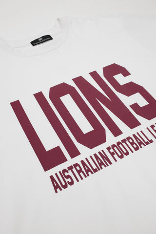 CLUB T-SHIRT - BRISBANE LIONS - WHITE
