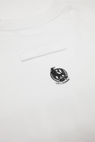 CLUB T-SHIRT - COLLINGWOOD MAGPIES - WHITE