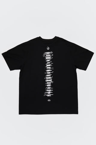 HIT LIST T-SHIRT - COLLINGWOOD MAGPIES - BLACK