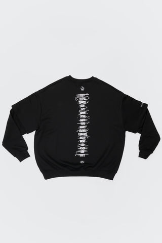 HIT LIST SWEATER - COLLINGWOOD MAGPIES - BLACK