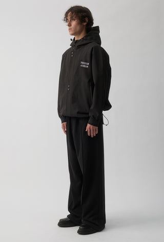 STRAP BOMBER JACKET - Black
