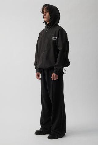 STRAP BOMBER JACKET - Black