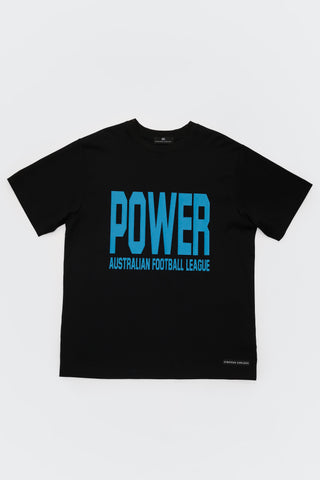 CLUB T-SHIRT - PORT ADELAIDE POWER - BLACK