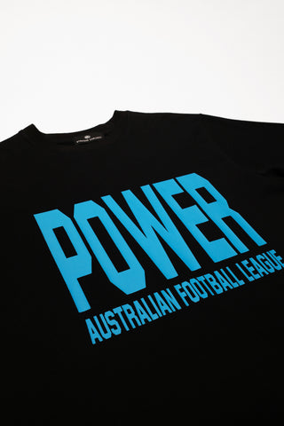 CLUB T-SHIRT - PORT ADELAIDE POWER - BLACK