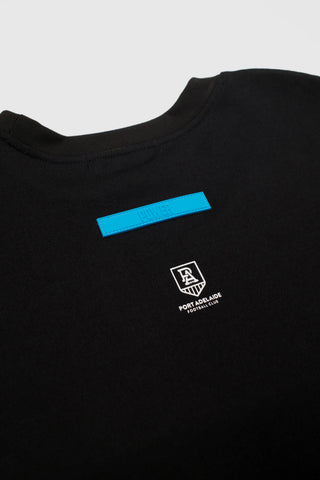 CLUB T-SHIRT - PORT ADELAIDE POWER - BLACK