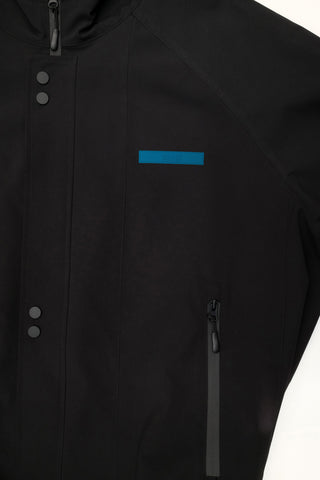 PORT ADELAIDE POWER - SHORT WINDBREAKER JACKET - BLACK