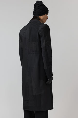 Re-Worn Surgical Coat - Charcoal Pinstripe