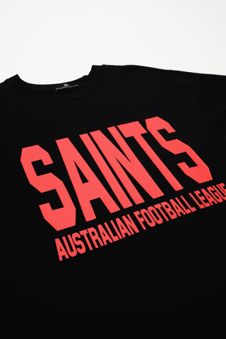 CLUB T-SHIRT - ST KILDA SAINTS - BLACK