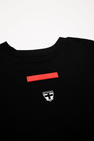 CLUB T-SHIRT - ST KILDA SAINTS - BLACK