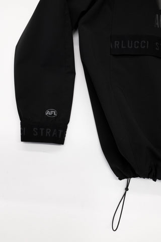 ST KILDA SAINTS - SHORT WINDBREAKER JACKET - BLACK