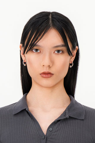 SAM PALLADIUM EARRINGS  - JUSTINE CLENQUET