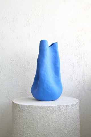 Barbara Matte Blue Vase