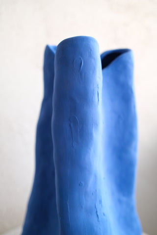 Barbara Matte Blue Vase