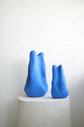 Barbara Matte Blue Vase