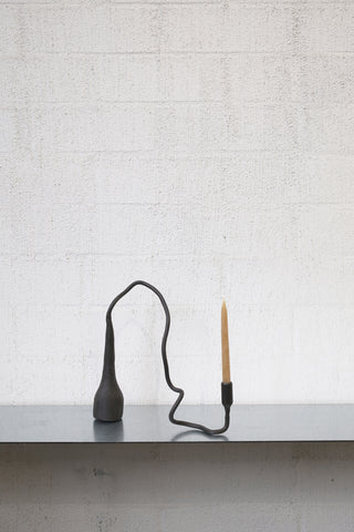 HAND-FORGED IRON CANDLE HOLDER - #2