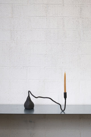 HAND-FORGED IRON CANDLE HOLDER - #3