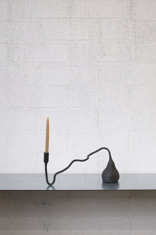 HAND-FORGED IRON CANDLE HOLDER - #3