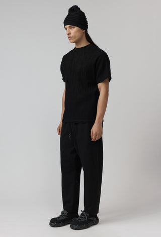 Carbon Tee – Washed Wool - Black
